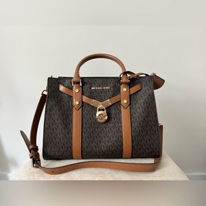 MICHAEL Kors Signature Nouveau Hamilton Large Satchel!